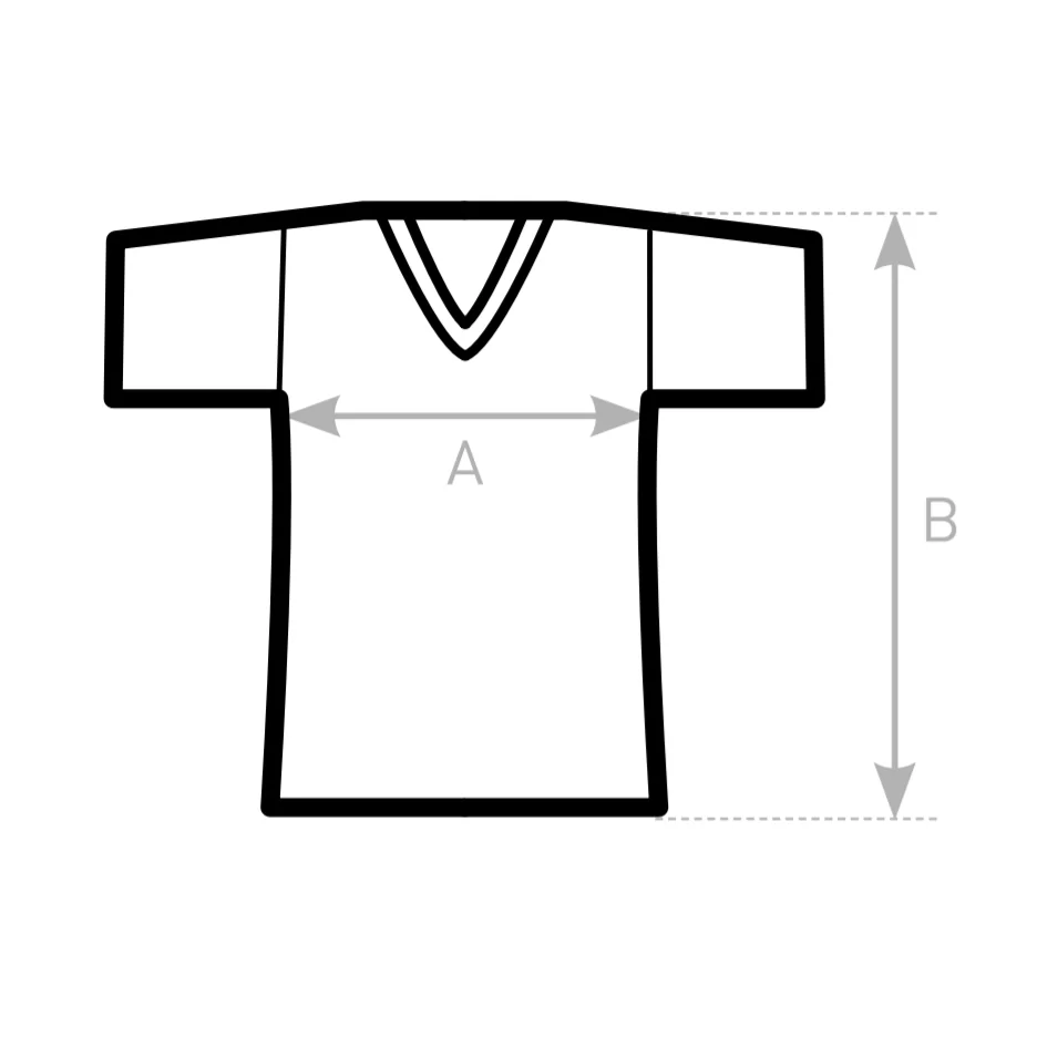 Розмірна сітка для футболок
