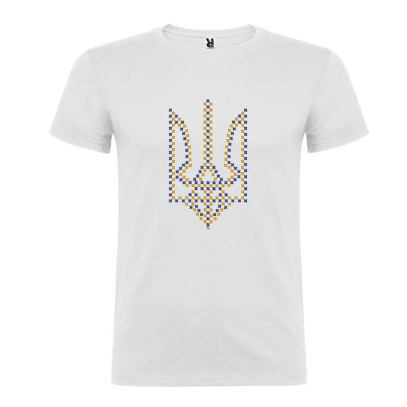 Футболка чоловіча патріотична Тризуб хрестиком