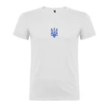 Футболка чоловіча з принтом Тризуб (6см) синій