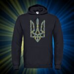 Худі чоловіче з принтом Орнаментальний Тризуб