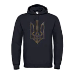 Худі чоловіче з принтом Тризуб хрестиком