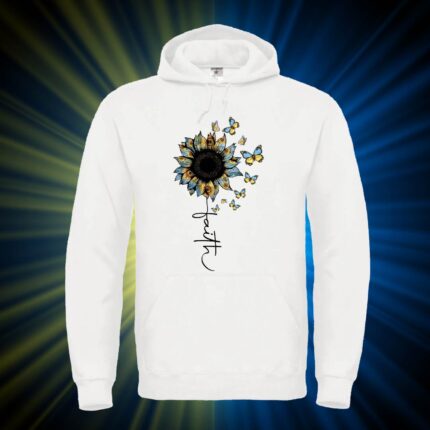 Худі чоловіче з принтом Віра незламна