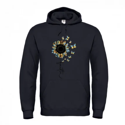 Худі чоловіче з принтом Віра незламна