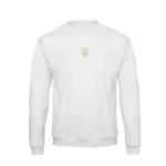 Світшот чоловічий з принтом Тризуб (6см) жовто-синій