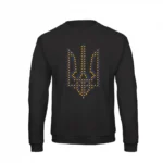 Світшот чоловічий з принтом Тризуб хрестиком