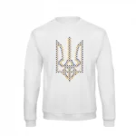 Світшот чоловічий з принтом Тризуб хрестиком