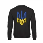 Світшот чоловічий з принтом Тризуб синьо-жовтий