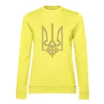 Світшот жіночий з принтом Тризуб хрестиком